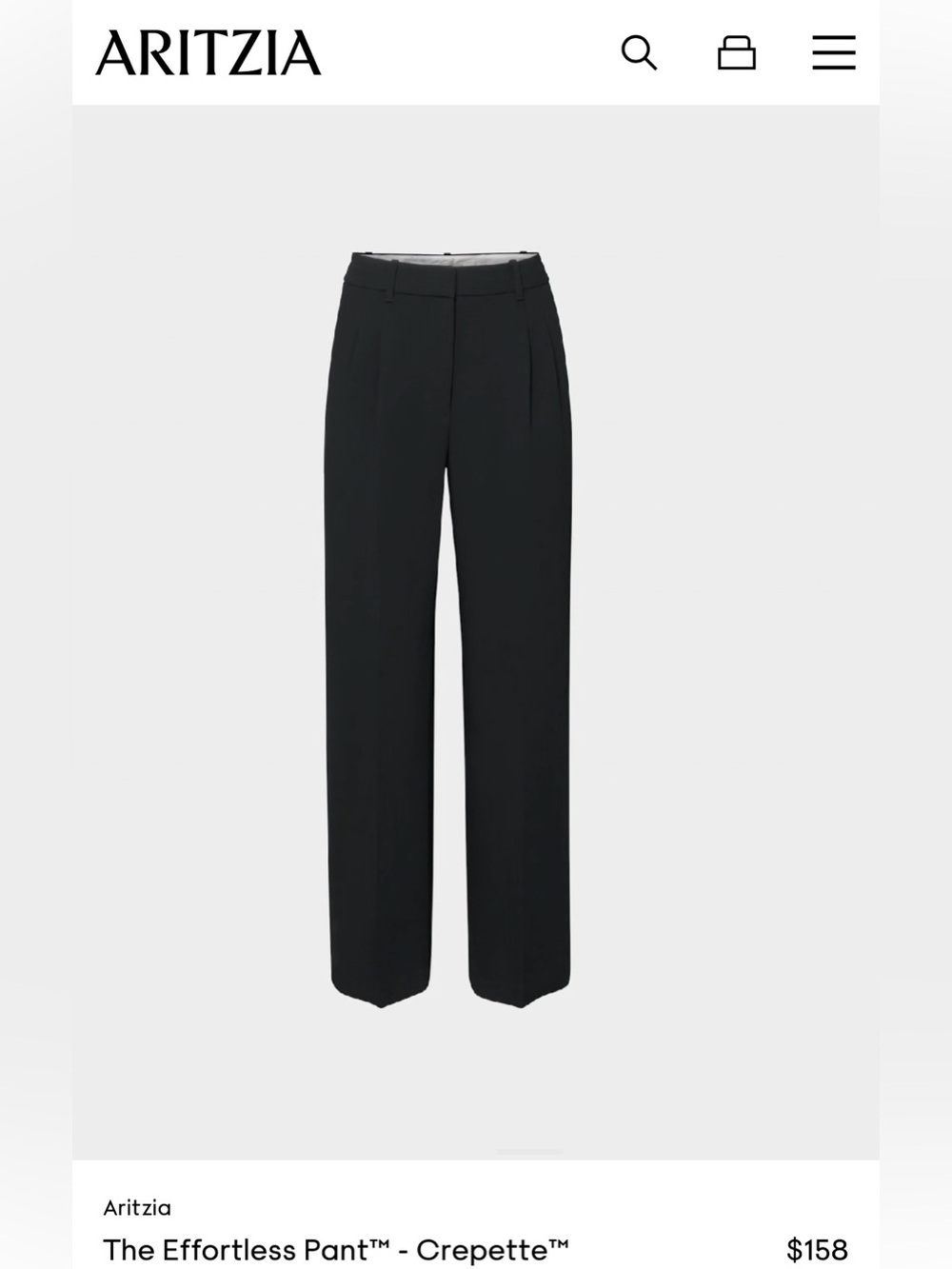 Aritzia Effortless pants - Picture 1 of 4